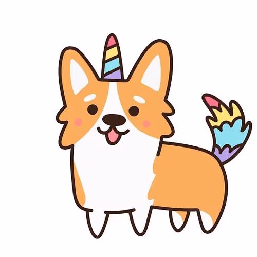 Cute Unicorn Dog