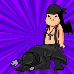 Jumba With Man Of Death Metal Suit