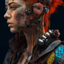 Cyberpunk girl.