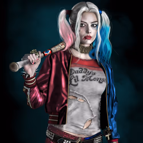 Harley Quinn Blue