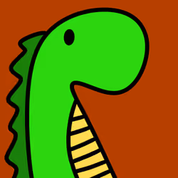  Green Dino On The LoOsOo Doode ( 1DropADay #383 )