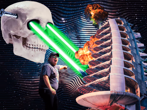 Lazer Beam Collection (Digital Collages)