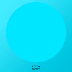 CYAN 00FFFF