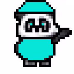 Waving Turquoise 2 Panda