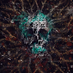 Lettering Skull.
