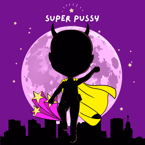 SuperPussy Coloring Book