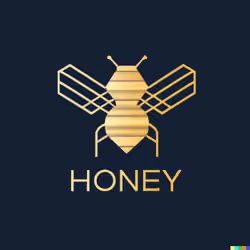 honey themed logo