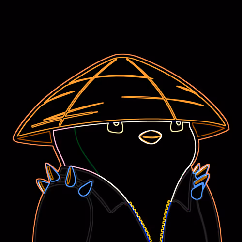 Neon Pudgy Penguins