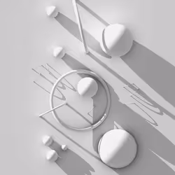 Shapes In Light - Spheres White