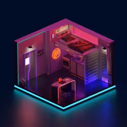 CYBERPUNK ROOM LONELY ANGEL ROOM