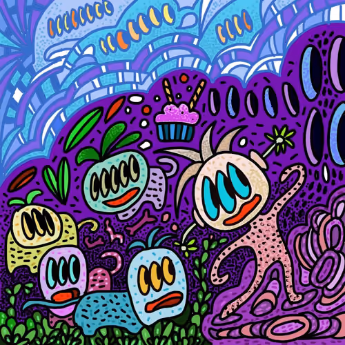 doodle rabb eye