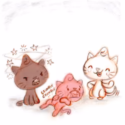 Purrfect Day Book - original sketch page 8
