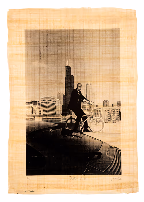 Justin Aversano - Justice - Physical Tarot Scroll - 3/3