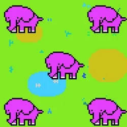#005 Pixel Elephant 2