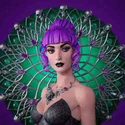 Art Nouveau Girl #3 - Gothic edition