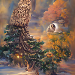 Tree and owl #112