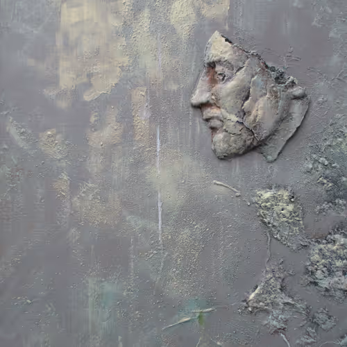 "Relief Portrait" by M. Idziak (NFT + Original Oil on Canvas Painting)