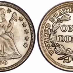 1856 Silver One Dime "Seated Liberty"