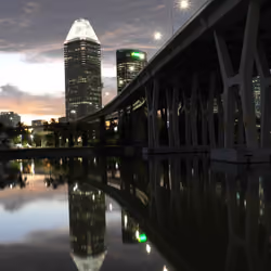 Benjamin Shears Bridge; Singapore: Livings by the Bay. Photography by Philip Wong