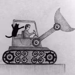 Cat vs Construction