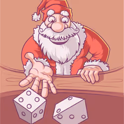 Santa Playing Ludo