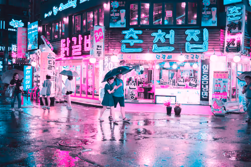 Neon-Soaked Streets