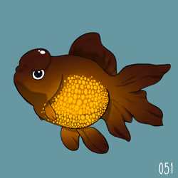 [ No.51 ] Cutie Pealscale - Brown Crown Phoenix-tail