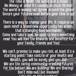 The TIME is Now - NEW Opportunities