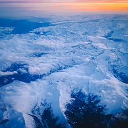 Iphone shot of the Alps from the airs. 