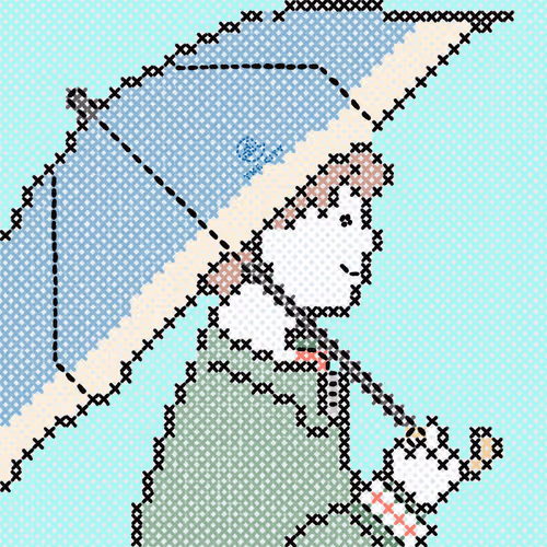city boy #27 embroidery-art