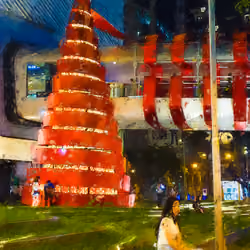 Bangkok Christmas Girl