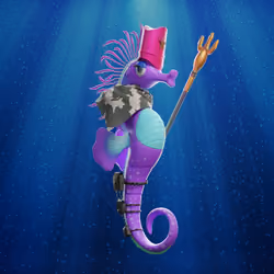 Legendary Sea Horse 3D Art SevenSeas7NFT #20