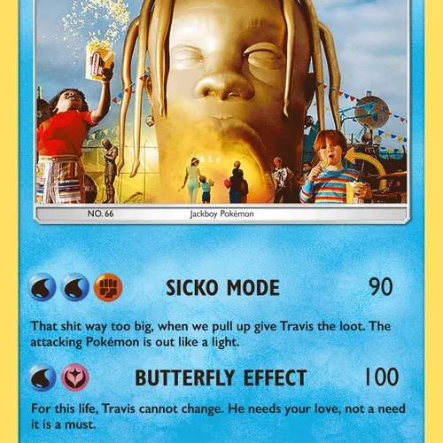 Travis Scott Astroworld Pokémon Card