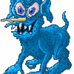 #12 - Blue Crouching Monster