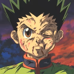 Hunter x hunter 1999 Anime cel Episode 34 Gon Freecss Determination to meet Killua again (ゴン゠フリークス) on TV (Official Hand-drawn Artwork in production)
