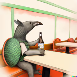 Thirsty Armadillo