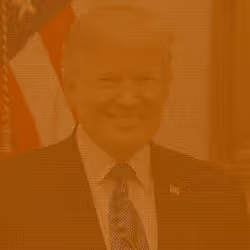 ArtBot art President Donald Trump Orange 1/1 Rare Unique