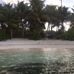 Kosrae Island Beach View from Ocean