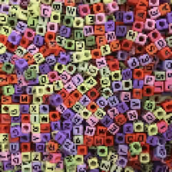 Pixel Cube Alphabet 
