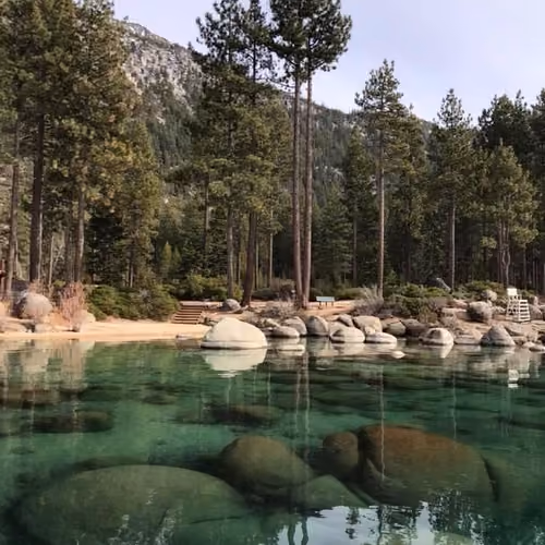Rocks in the water