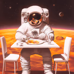 Eating on the Surface of Jupiter 