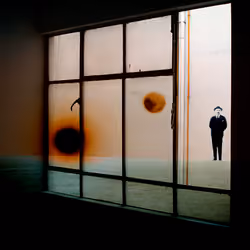 The Blessed and the moon / José Gregorio Hernández - From the series Lunas Lunatias