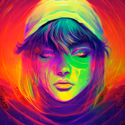 Psychedelic Painted Faces 11