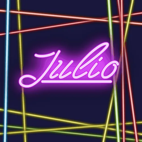Neon Names Rainbow