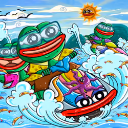 Pepe drives a jetski.