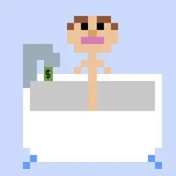 Garth in a bath