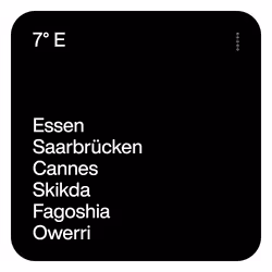 7° E