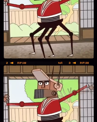Four legs robot dancing