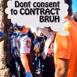 Fake Cops Committing Treason On Crown Land