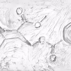 PaintedMolecule #001 (Cocaine)